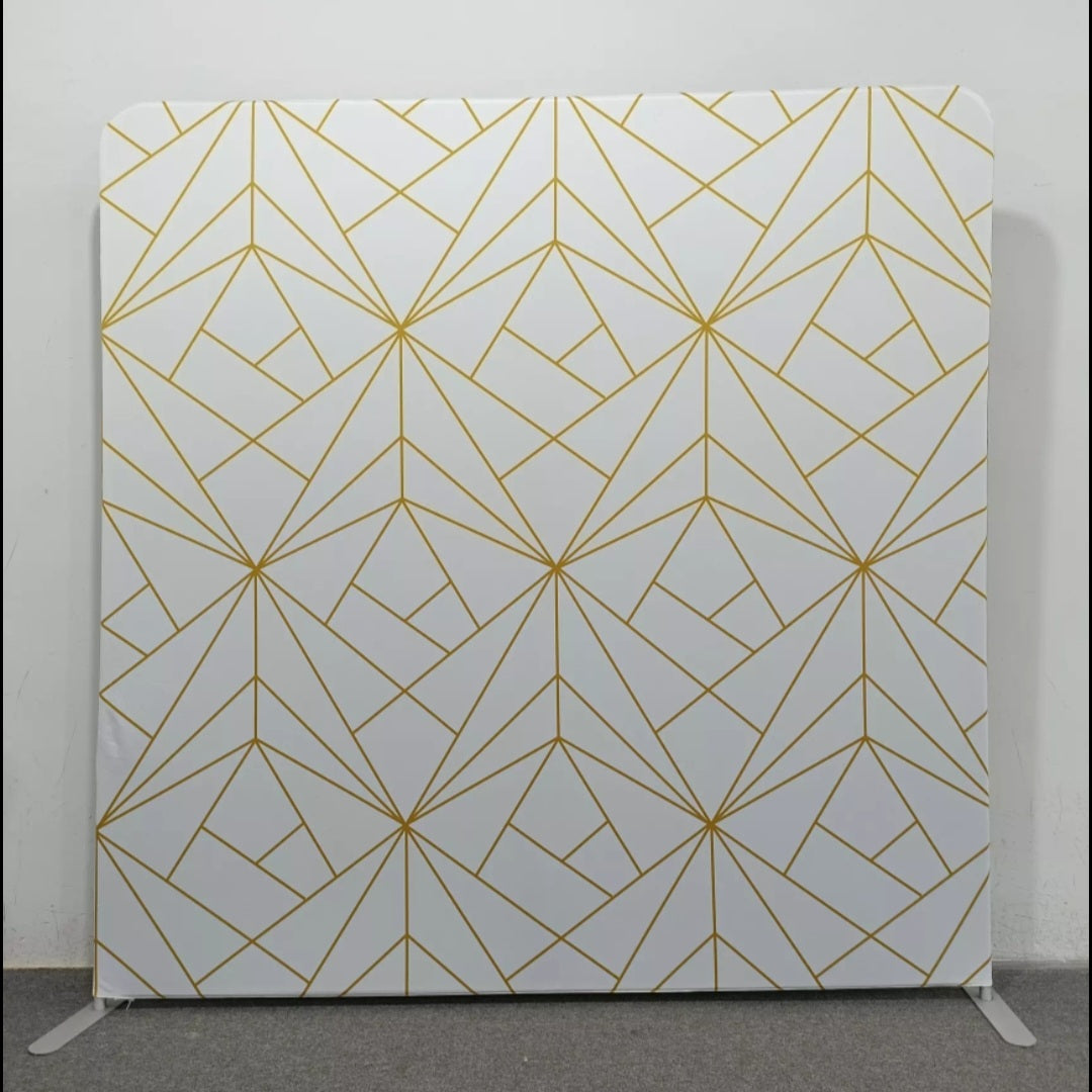 Gold backdrop with stand