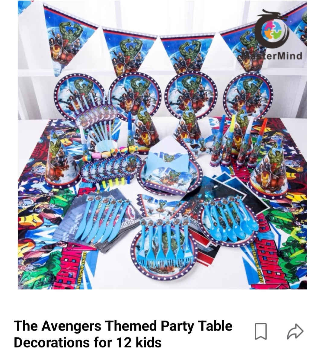 Themed Partyware sets