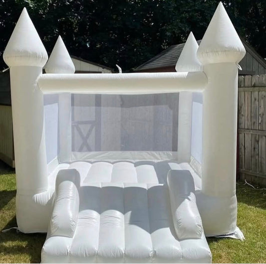 White Mini Slide Bounce House