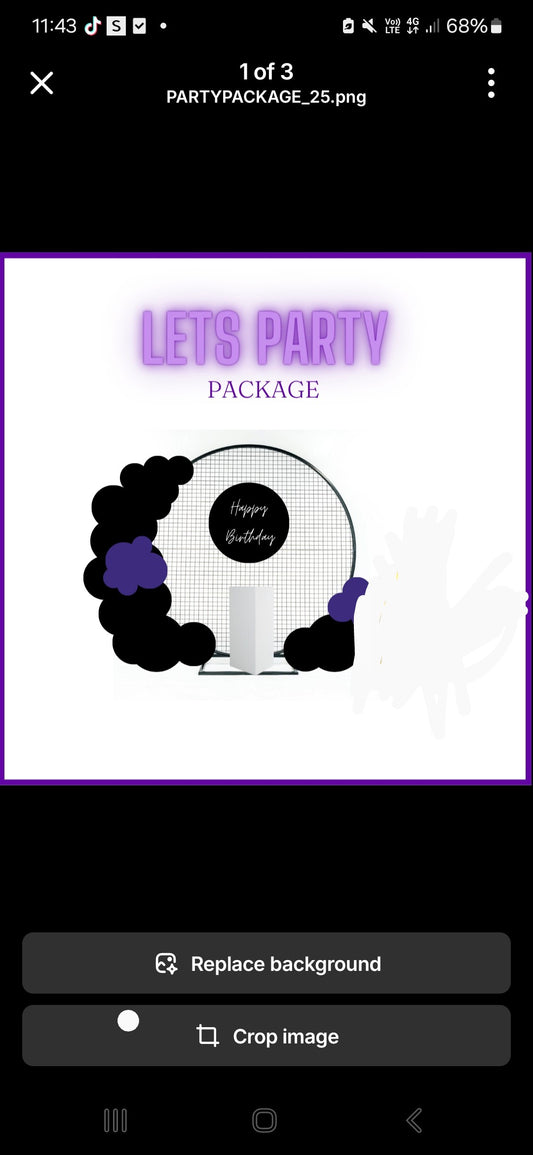 'Lets Party' Package