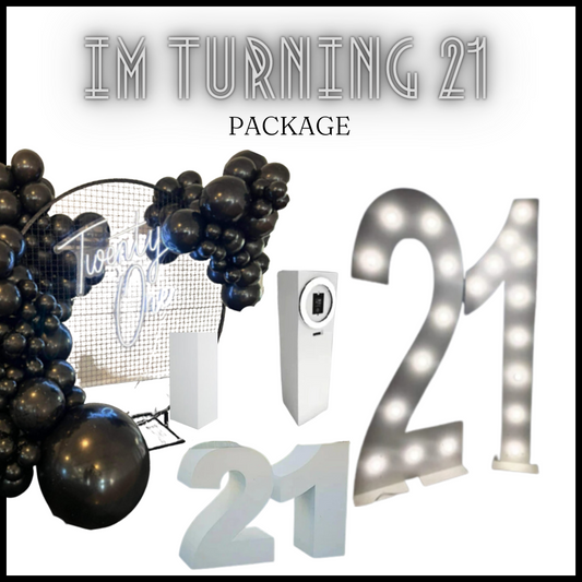 'Im turning 21' Party Hire package Tauranga party hire