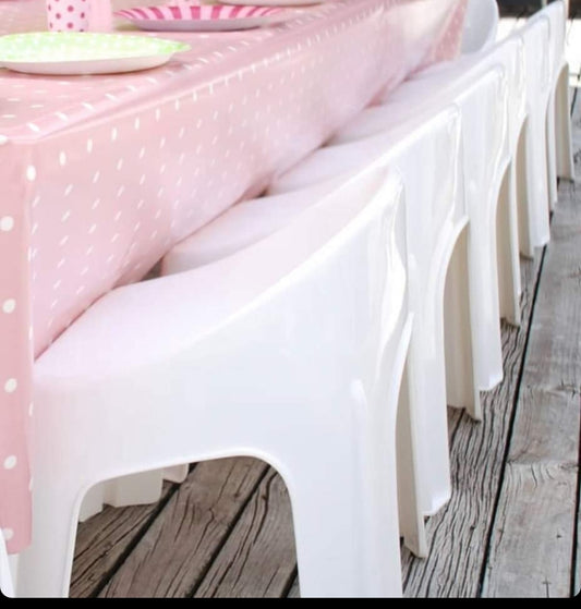 White kids chairs