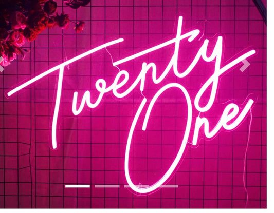 Twenty one pink neon