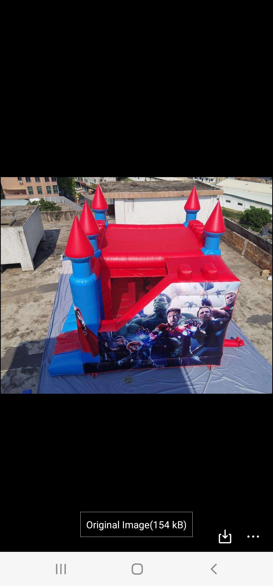Superhero bounce house